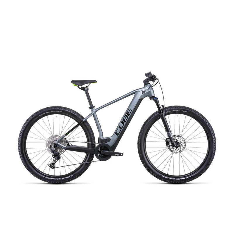 Cube Reaction Hybrid Pro 400 Electric Mountain Bike Flash Grey/Green SM