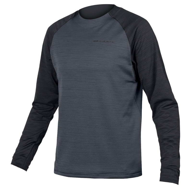 Endura Singletrack Fleece Long Sleeve Jersey Black SM