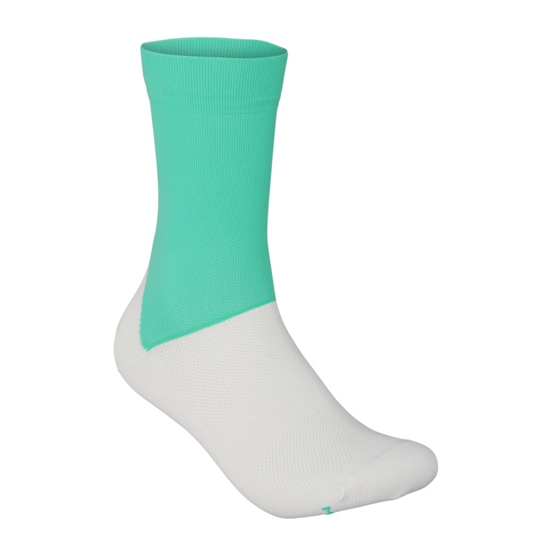 POC Essential Road Socks Fluorite Green/Hydrogen White SM
