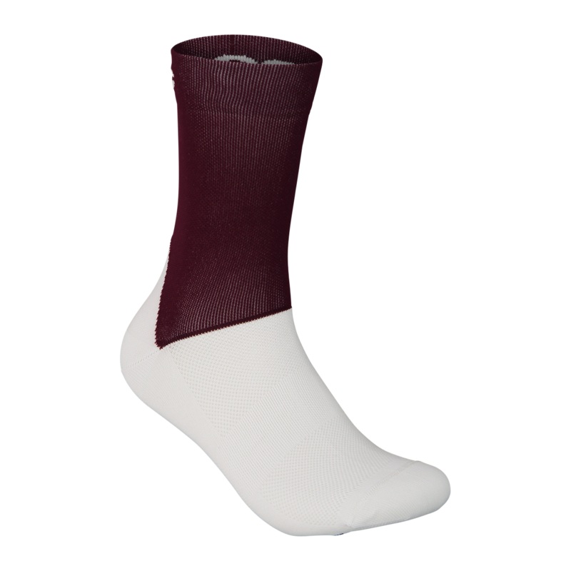 POC Essential Road Socks Propylene Red/Hydrogen White SM