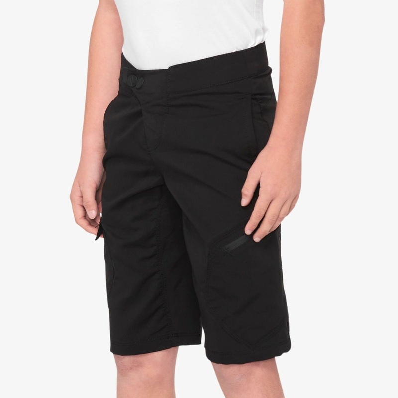 100% Ridecamp Youth Shorts Black 24