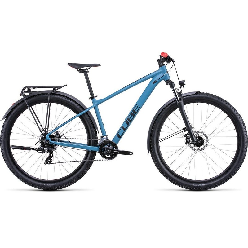 Cube Aim Allroad Hardtail Mountain Bike Blue ‘n’ Red SM
