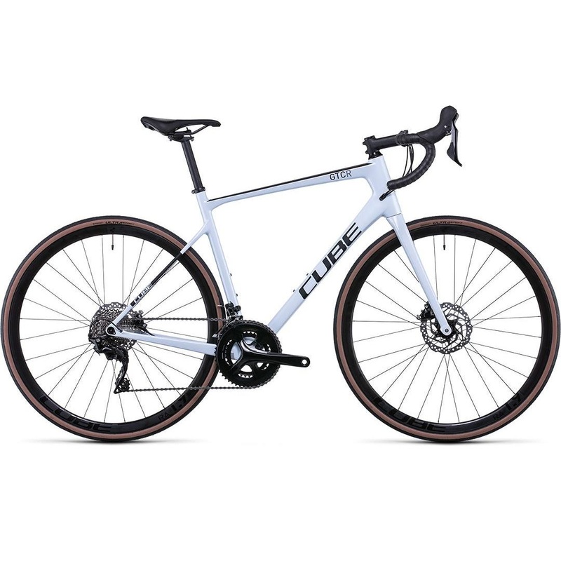 Cube Attain GTC Race Road Bike Frost White ‘n’ Carbon SM