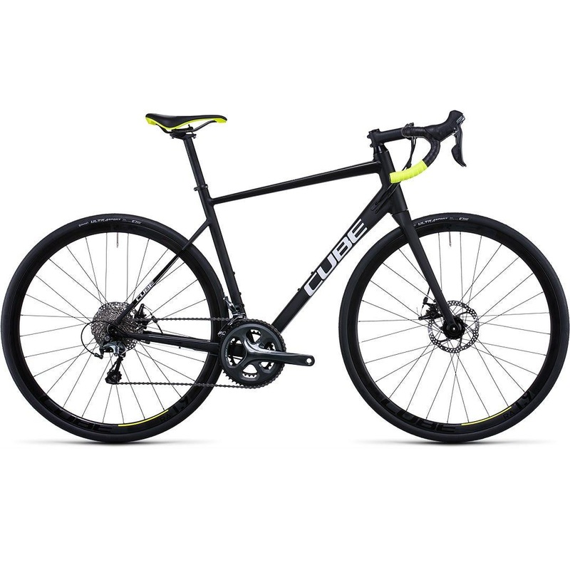 Cube Attain Race Road Bike Black ‘n’ White SM
