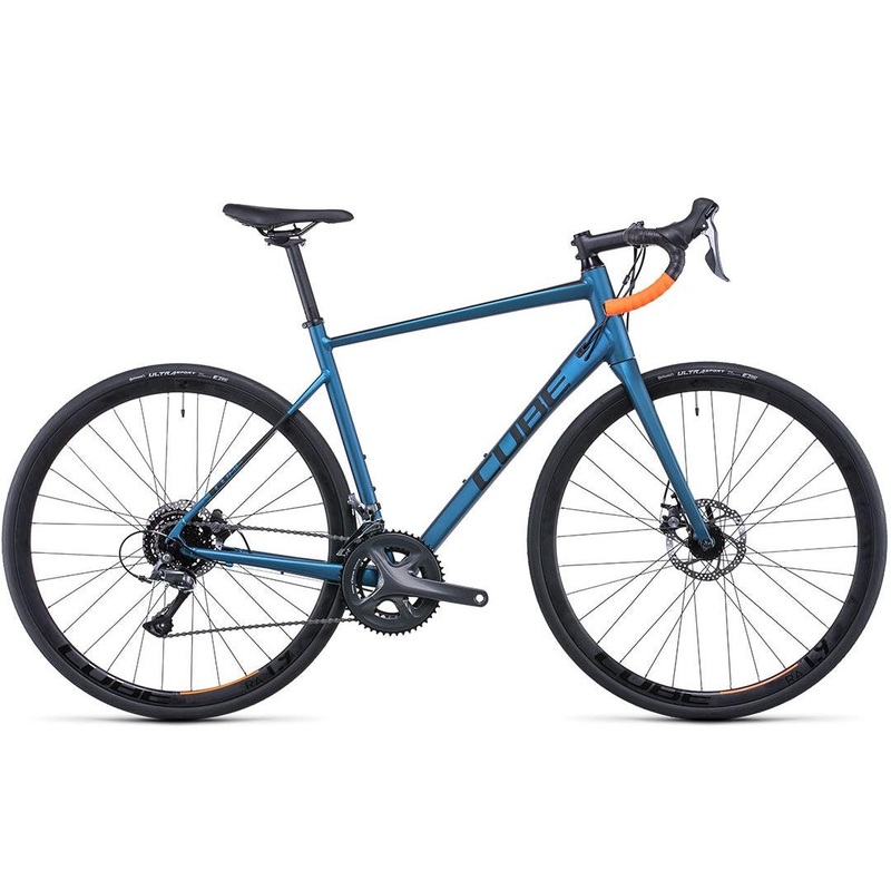 Cube Attain Road Bike Atlantic Blue ‘n’ Orange SM/MD