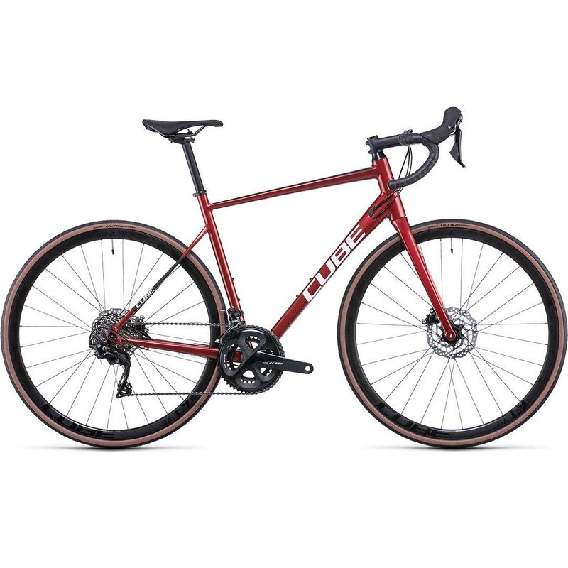 Cube Attain SL Road Bike Red ‘n’ White SM