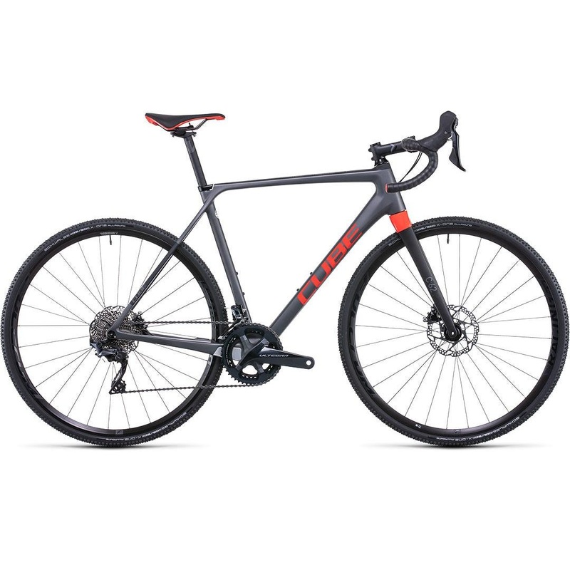 Cube Cross Race C:62 Pro Cyclocross Bike Grey ‘n’ Red SM