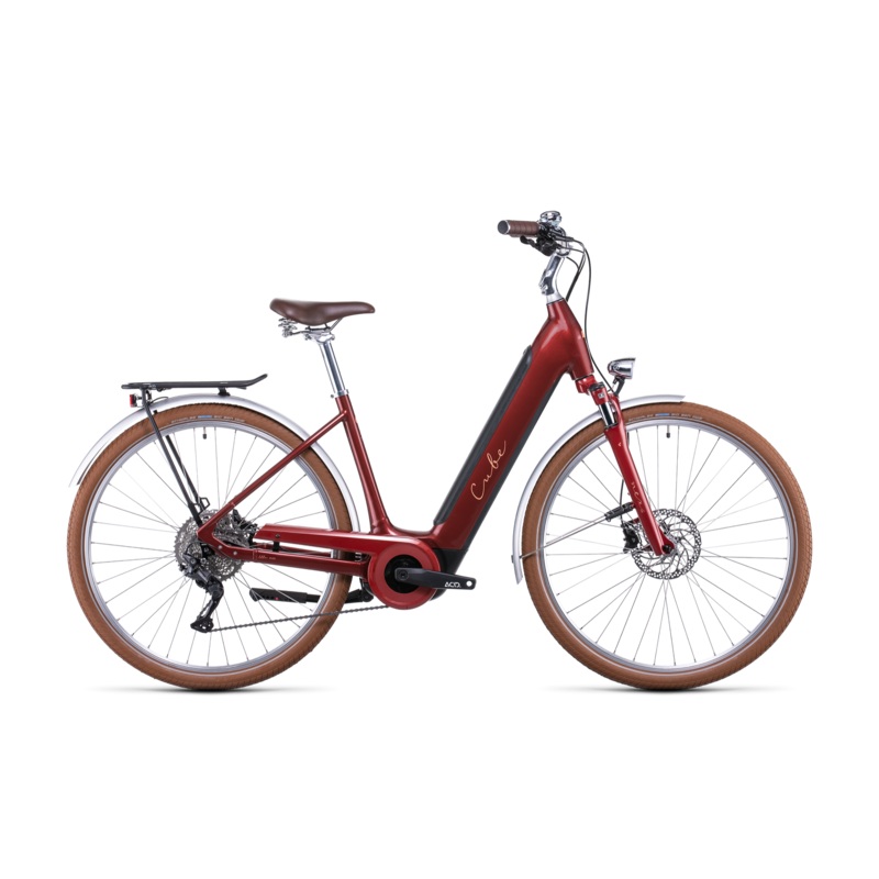 Cube Ella Ride Hybrid 500 EasyEntry Cruiser Bike Auburn Salmon SM