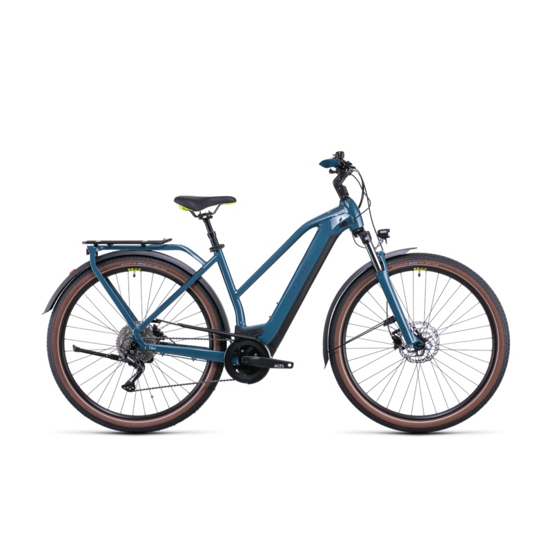 Cube Kathmandu Hybrid ONE 625 Trapeze Hybrid Bike Teal ‘n’ Lime SM