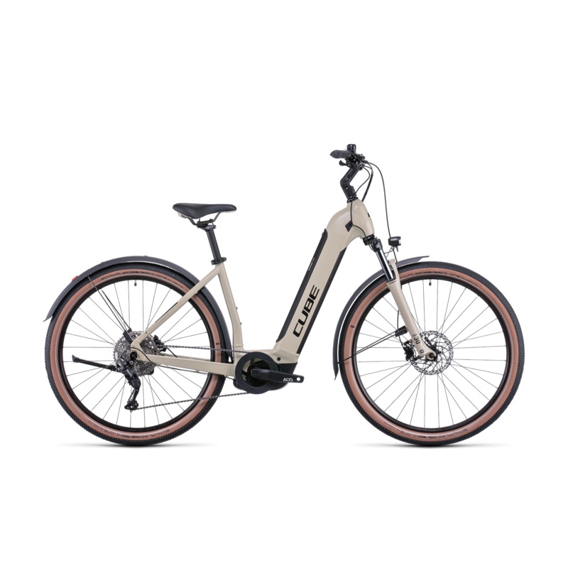 Cube Nuride Hybrid Pro 625 Allroad EasyEntry Electric Hybrid Bike Desert ‘n’ Black MD