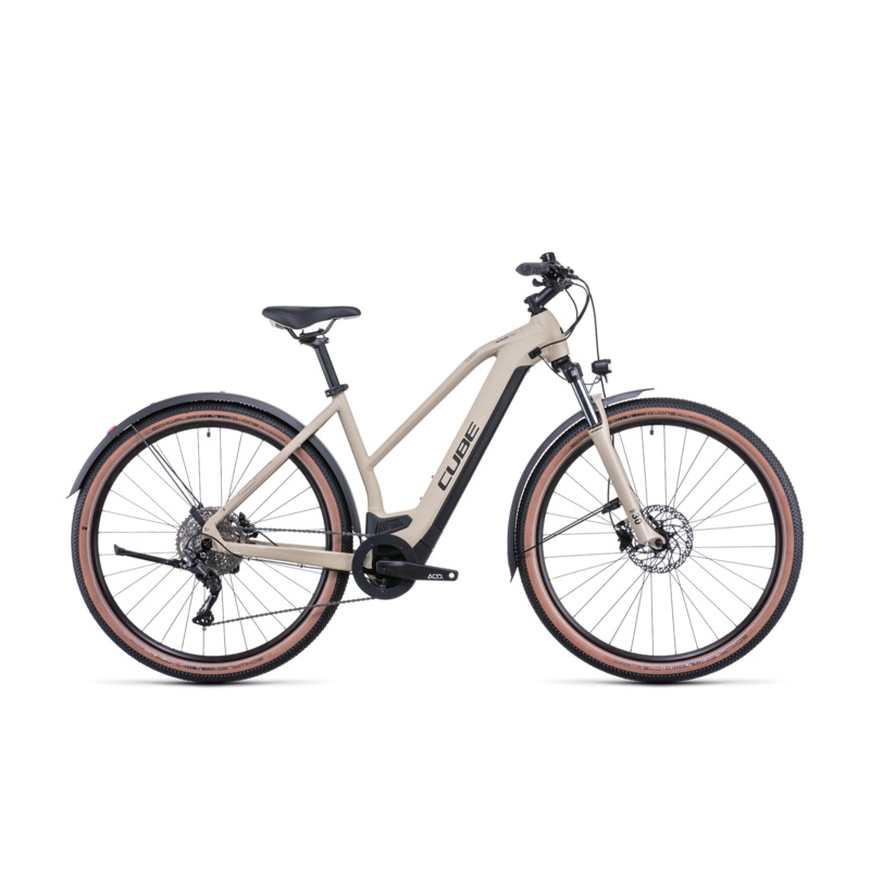 Cube Nuride Hybrid Pro 625 Allroad Trapeze Electric Hybrid Bike Desert ‘n’ Black SM