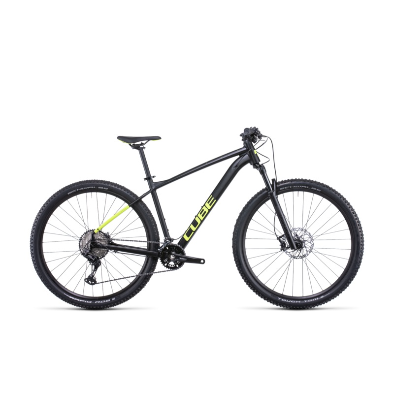 Cube Race ONE Hardtail Mountain Bike Black Flashyellow LG