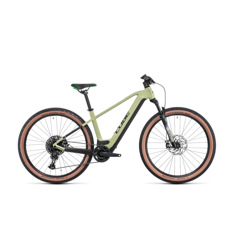 Cube Reaction Hybrid EXC 750 Electric Hardtail Mountain Bike Green ‘n’ Flash Green LG