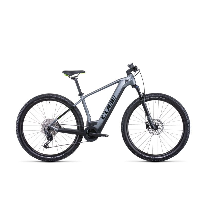 Cube Reaction Hybrid Pro 625 Electric Hardtail Mountain Bike Flash Grey ‘n’ Green MD