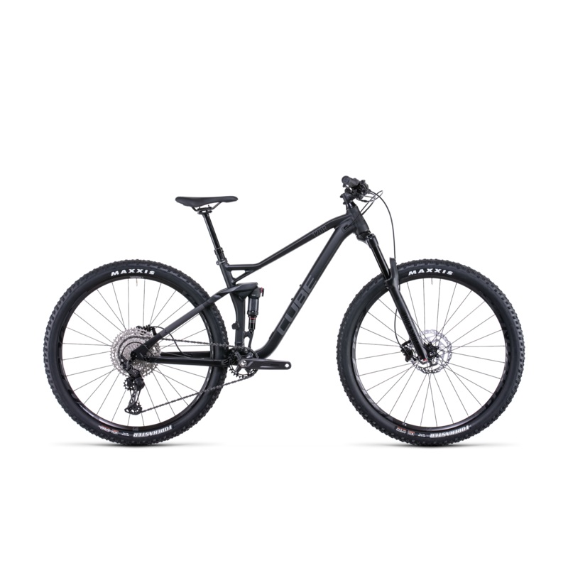Cube Stereo 120 Race Dual Suspension Mountain Bike Black Anodized MD