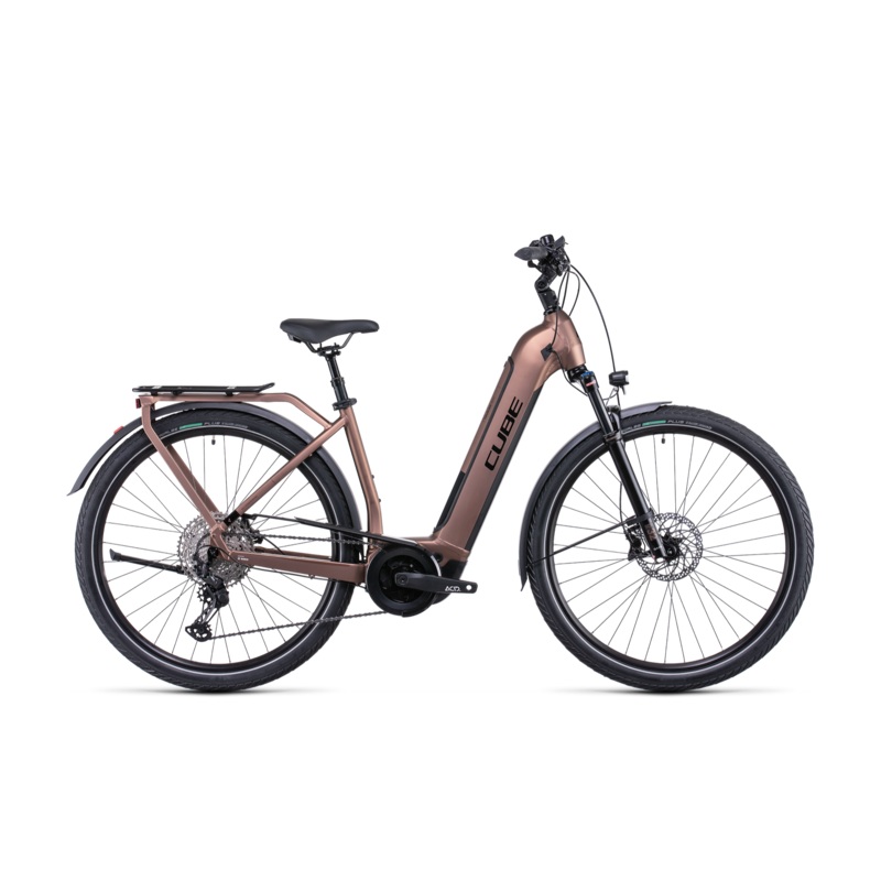 Cube Touring Hybrid EXC 500 EasyEntry Hybrid Bike Mocha ‘n’ Black XS