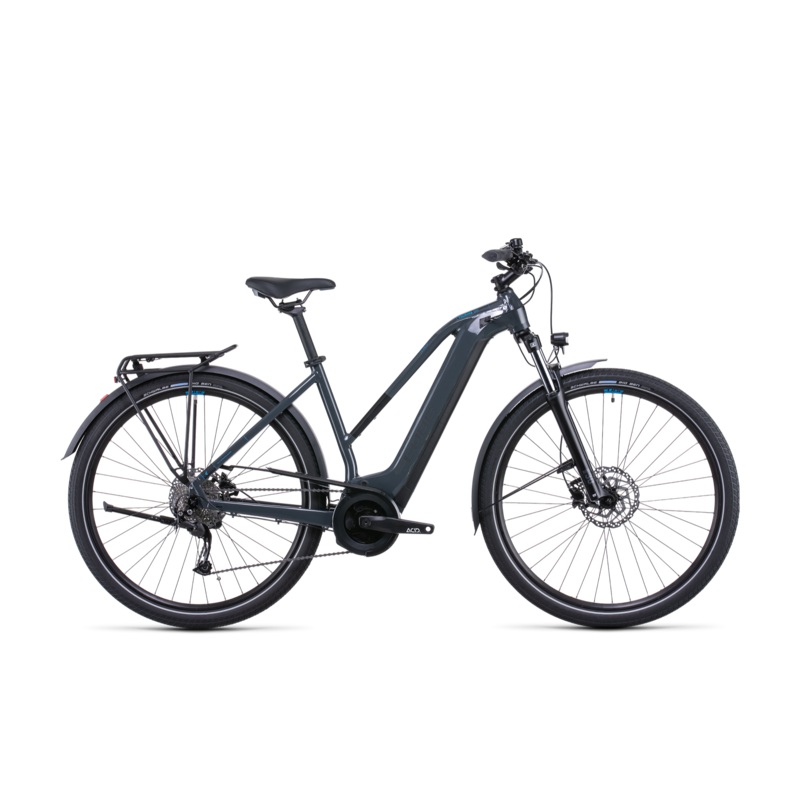 Cube Touring Hybrid ONE 625 Trapeze Hybrid Bike Grey ‘n’ Blue SM