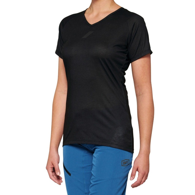 100% Airmatic Short Sleeve Women’s Jersey Black SM