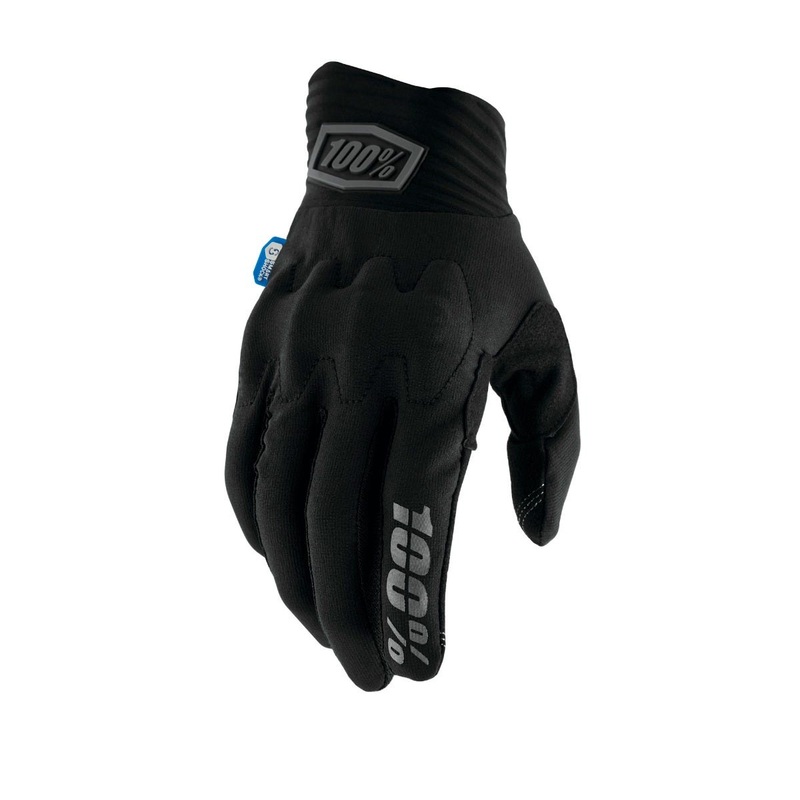100% Cognito SmartShock Full Finger Gloves Black SM