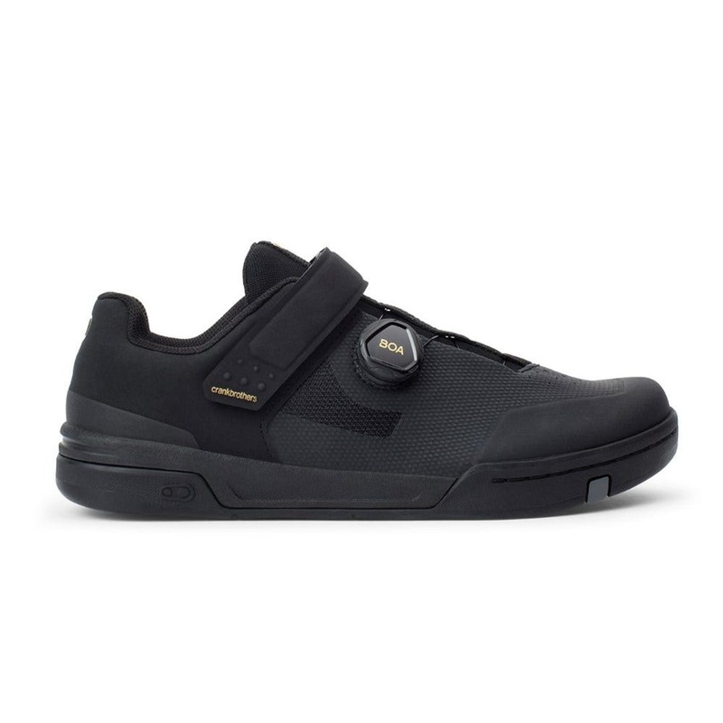 Crankbrothers Stamp Boa Flat Pedal Shoes Black/Gold Shoes – 37