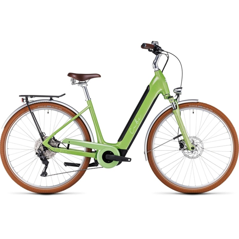 Cube Ella Ride Hybrid 500 Green Electric Comuter Bike Green XS