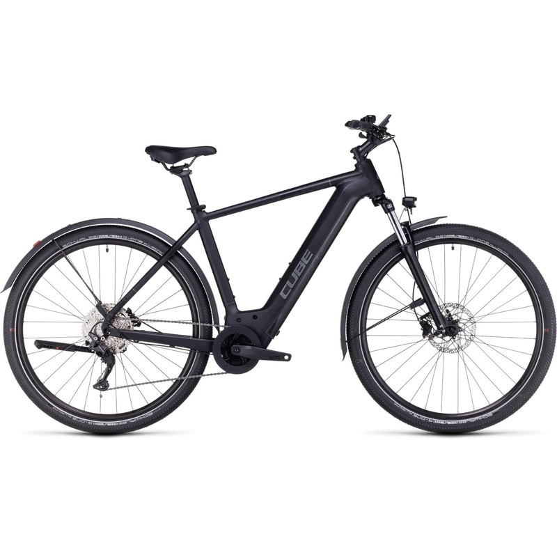 Cube Nuride Hybrid Pro 625 Allroad Electric Hybrid Bike Black n Metal SM