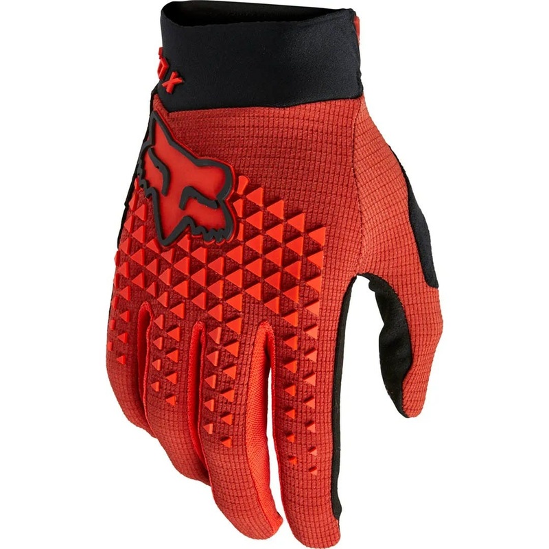 FOX Defend Full Finger Youth Gloves Red Clay SM
