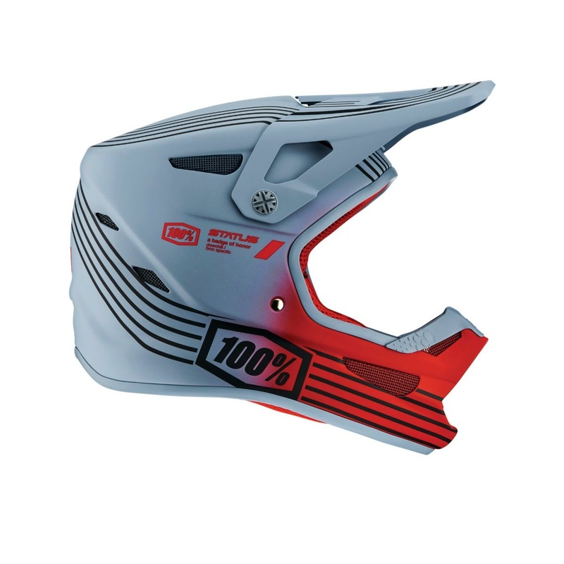 Fullface 100% STATUS Helmet Caltec Grey XS