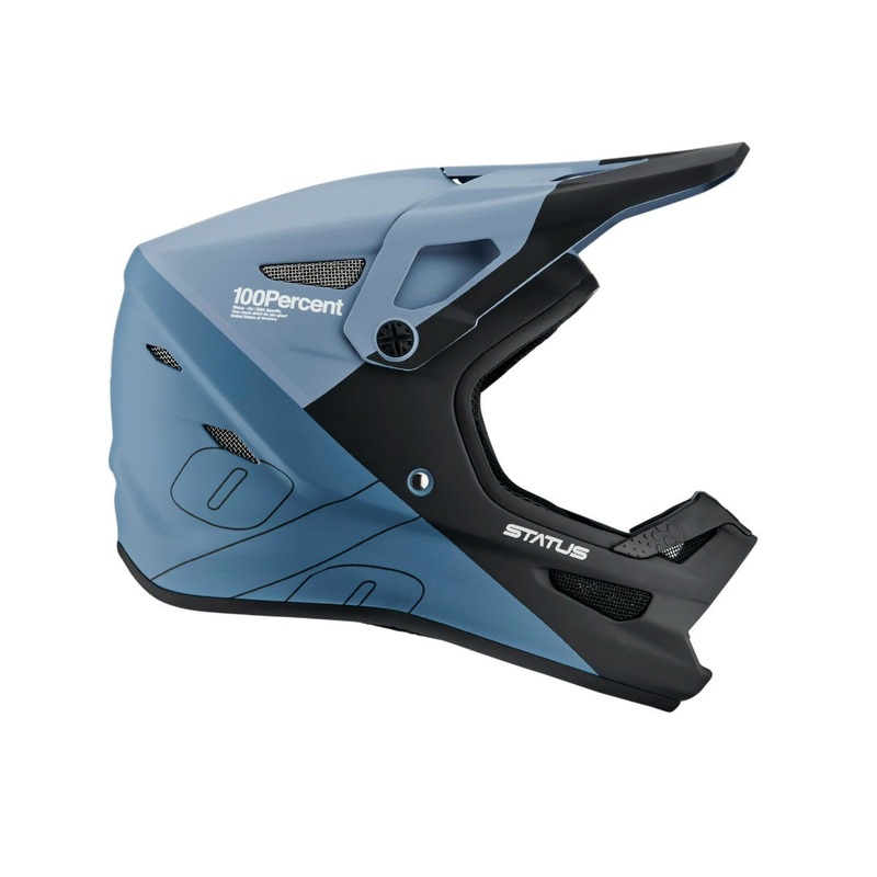 Fullface 100% STATUS Helmet Drop/Steel Blue XS