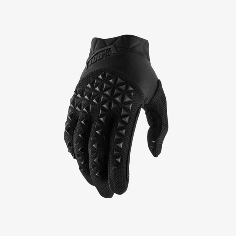 100% Airmatic Full Finger Gloves Black/Charcoal SM