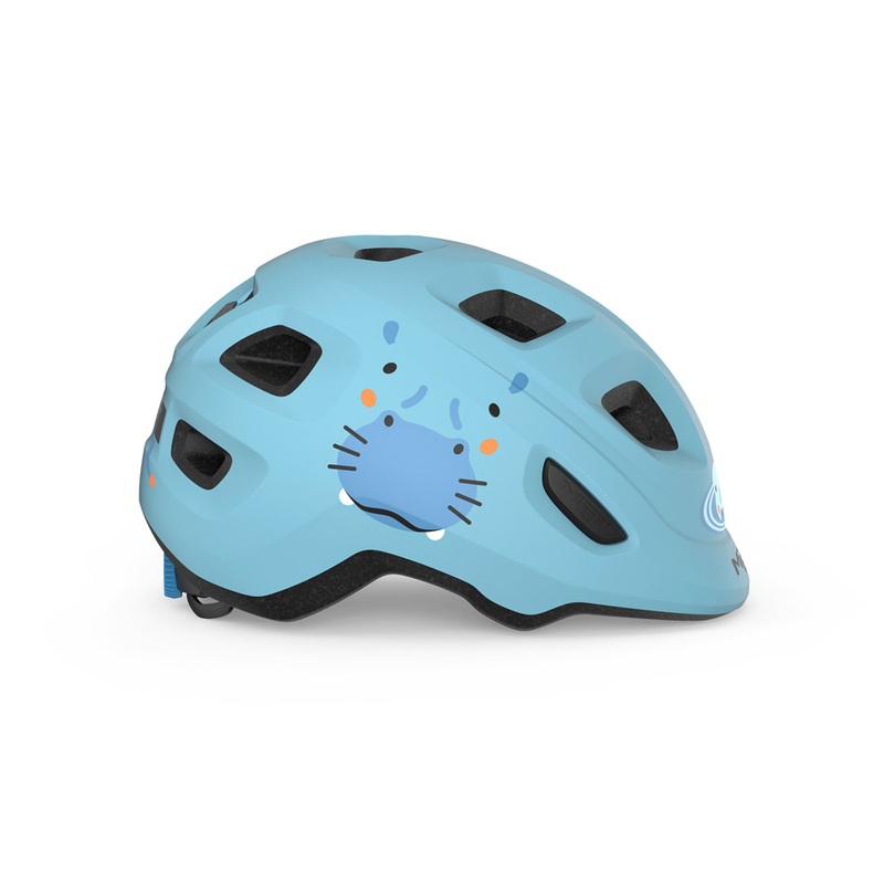 MET Hooray Kids Helmet Blue Hippo XS