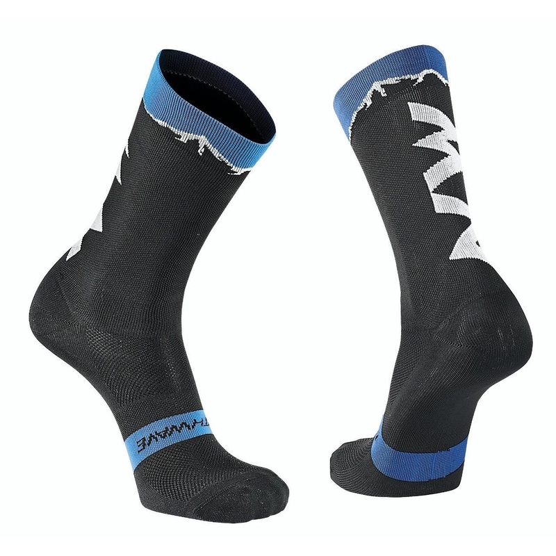 Northwave Clan Socks Black/Blue LG