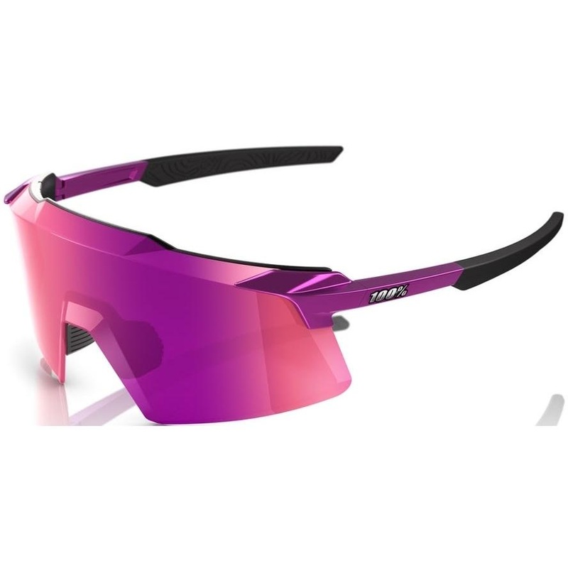 100% Aerocraft Sunglasses Gloss Purple Chrome – Purple Mirror Lens