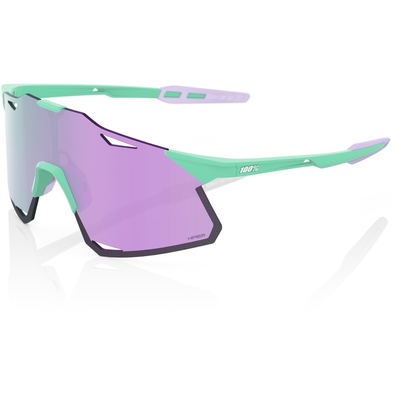 100% Hypercraft Sunglasses Soft Tact Mint – HiPER Lavender Mirror Lens