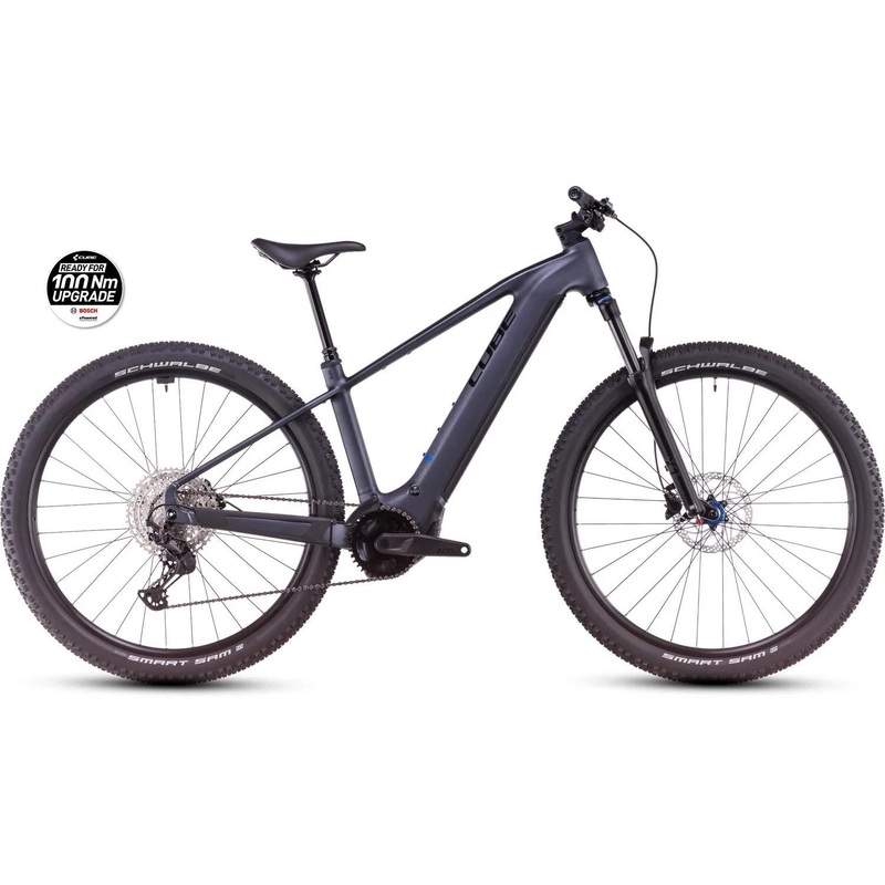 EX-DEMO Cube Reaction Hybrid Pro 600 Electric Hardtail Mountain Bike Metallicgrey’n’Black (Large)