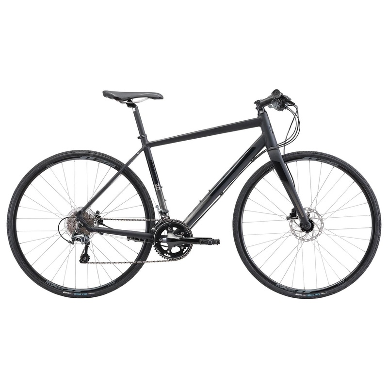 Apollo Exceed 30 Disc Flat Bar Road Bike Matte Black Gloss Black/Gloss Charcoal