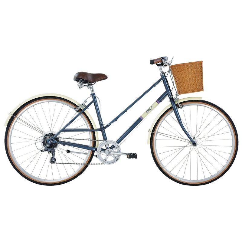 Apollo Vintage 8 Women’s Cruiser Bike Cream/Purple