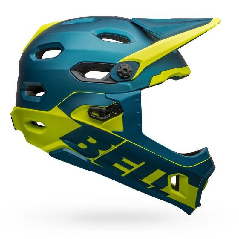 Bell Super DH MIPS Fullface Helmet Blue/Hi-Viz