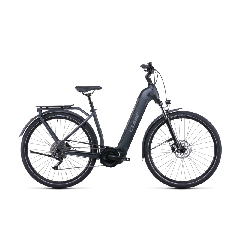 Cube Kathmandu Hybrid ONE 500 EasyEntry Hybrid Bike Grey ‘n’ Teak