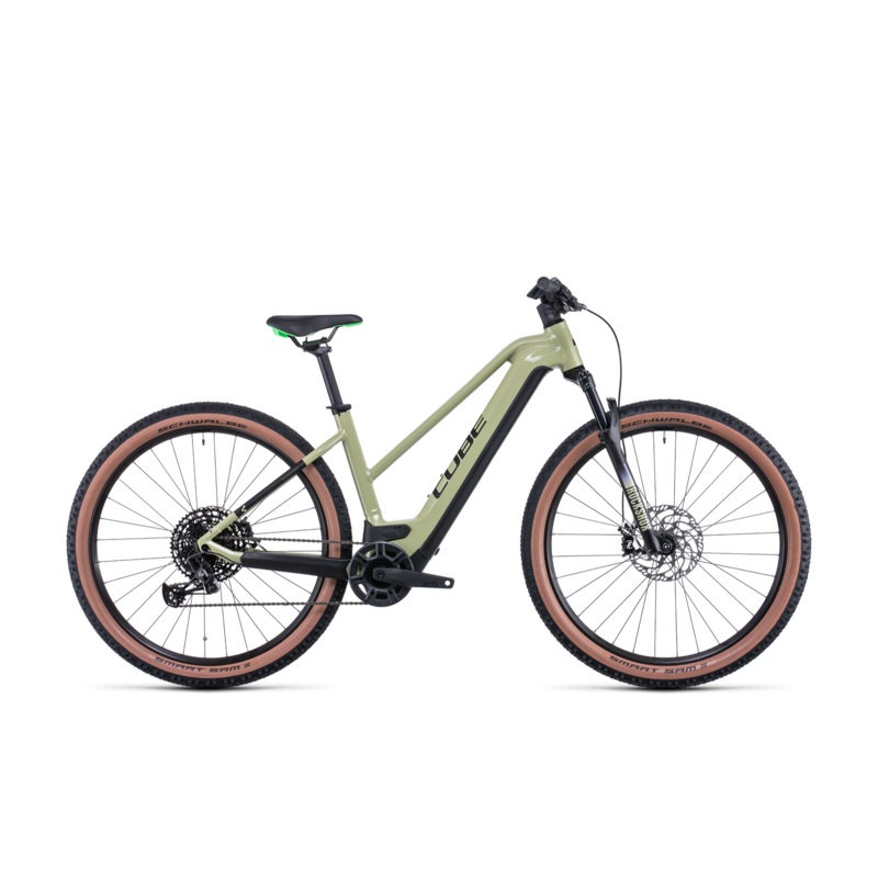 Cube Reaction Hybrid EXC 750 Trapeze Electric Hardtail Mountain Bike Green ‘n’ Flash Green