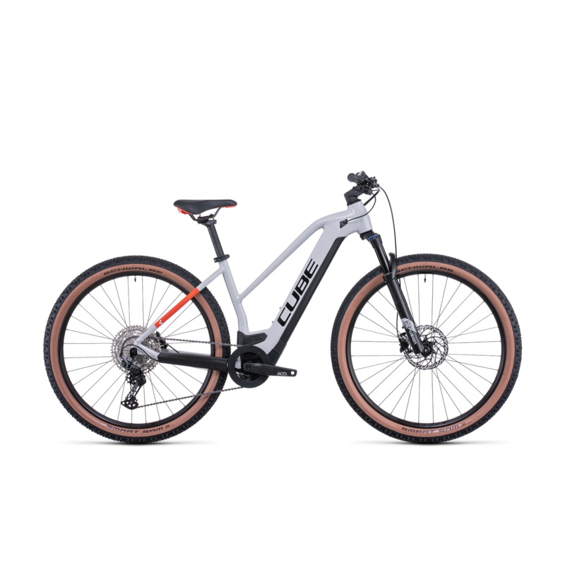 Cube Reaction Hybrid Pro 500 Trapeze Electric Hardtail Mountain Bike Grey ‘n’ Red