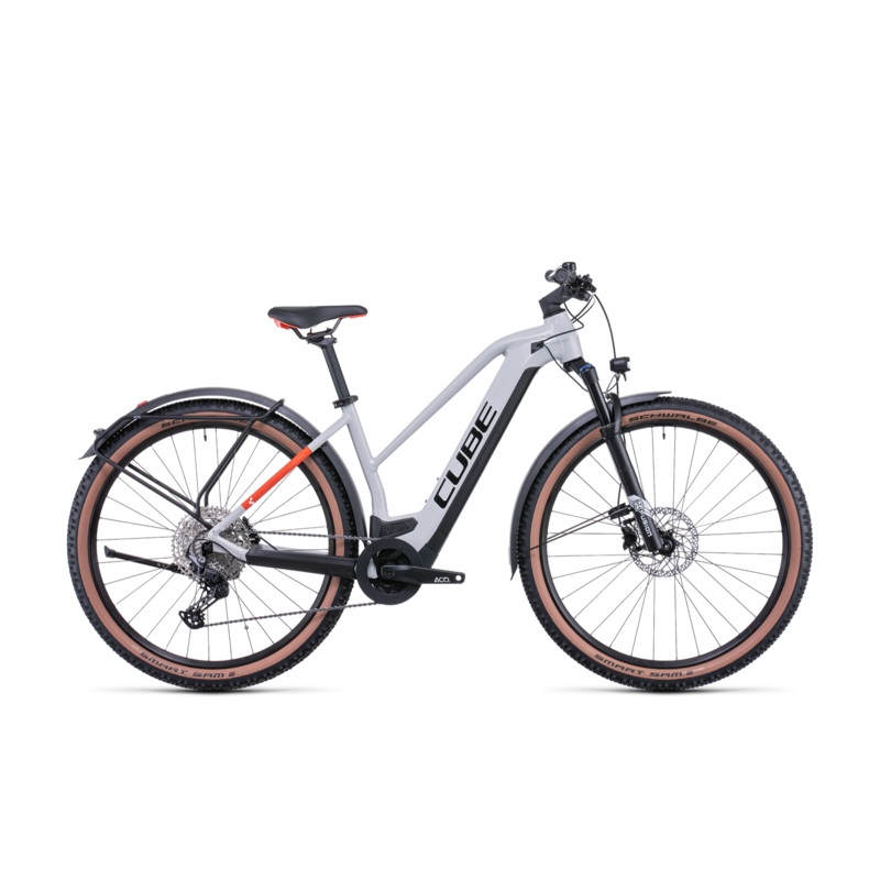 Cube Reaction Hybrid Pro 625 Allroad Trapeze Electric Hardtail Mountain Bike Grey ‘n’ Rd