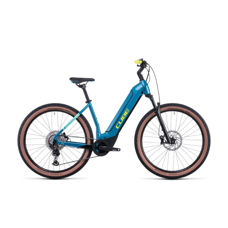 Cube Reaction Hybrid Race 625 EasyEntry Electric Hardtail Mountain Bike Blue ‘n’ Lime