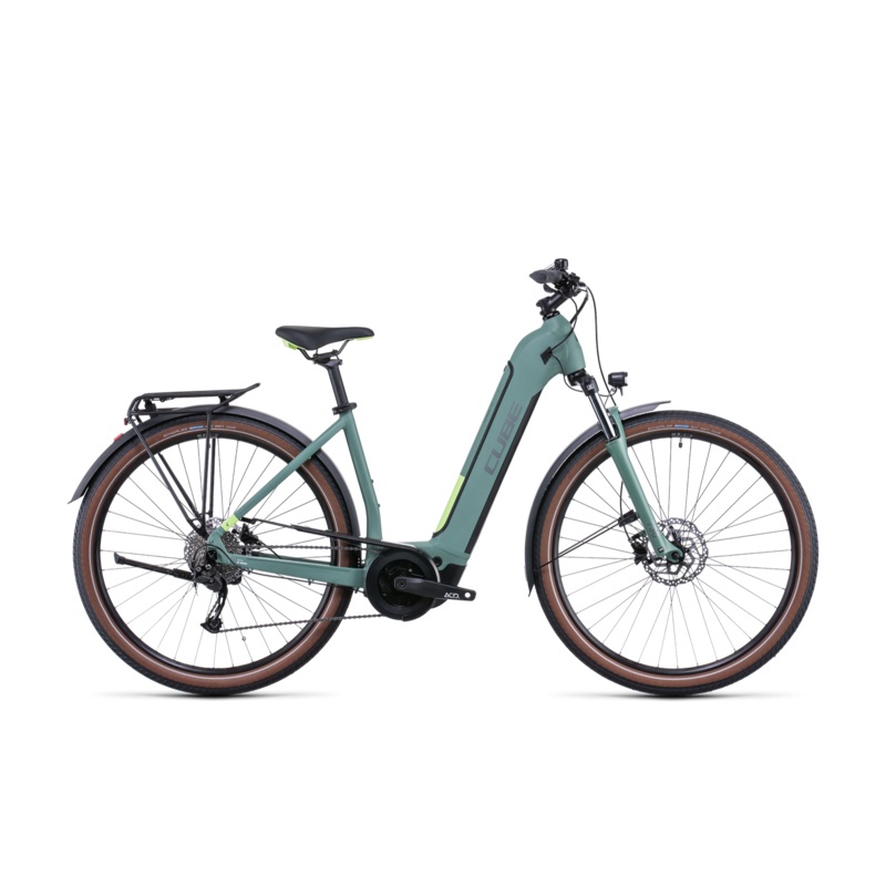 Cube Touring Hybrid ONE 500 EasyEntry Electric Hybrid Bike Green ‘n’ Sharp Green