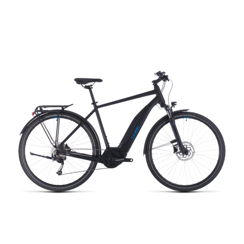 Cube Touring Hybrid ONE 500 Electric Mountain Bike Black/Blue (2020)