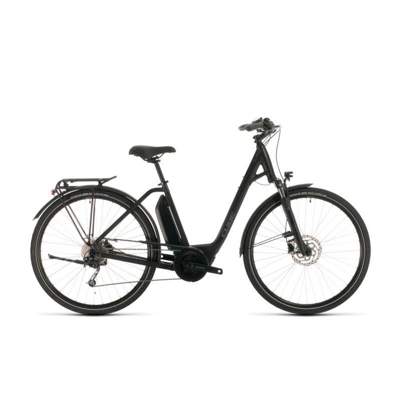 Cube Town Sport Hybrid ONE 400 Electric Hybrid Bike Black/Grey