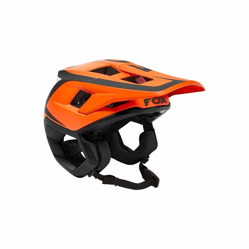 FOX Dropframe Pro MTB Helmet Fluoro Orange Divide (2022)