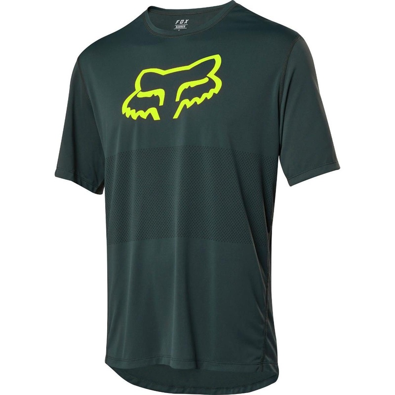 FOX Foxhead Short Sleeeve Jersey Emerald