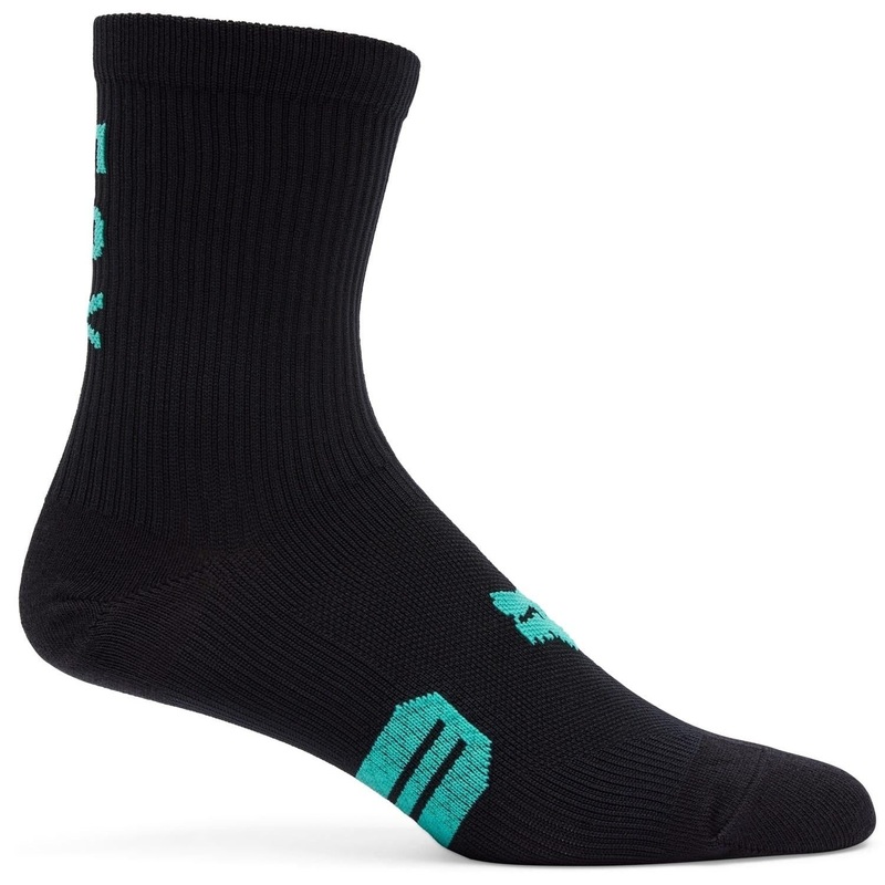 Fox Ranger 6″ Sock Black/Aqua 2025