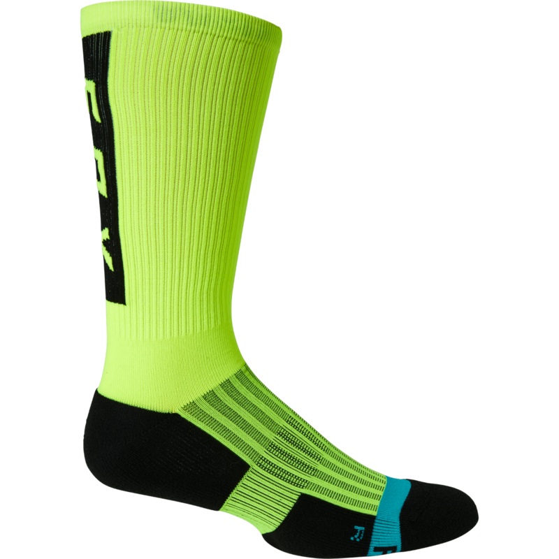 Fox Ranger Cushion 10″ Socks Fluro Yellow